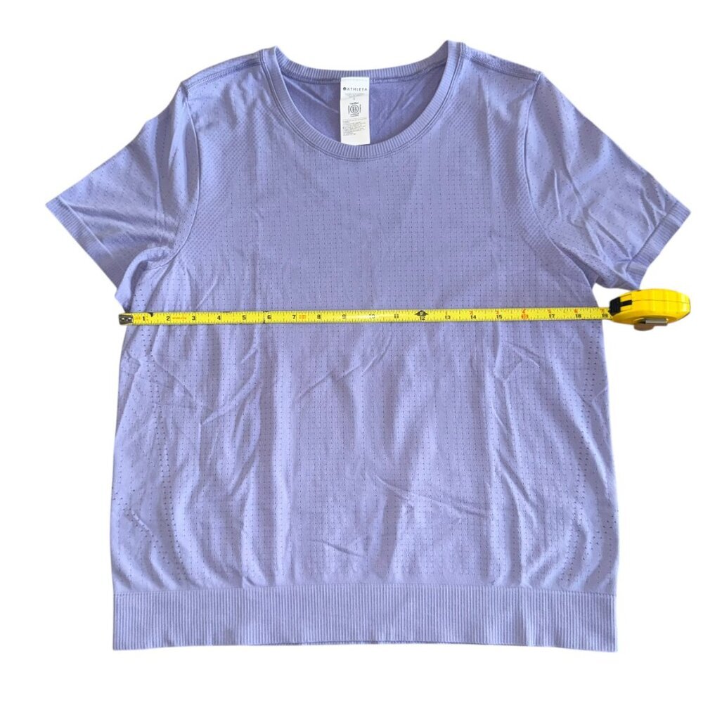 Athleta NWT In Motion Tee Purple Womens Size Large - Picture 2 of 7